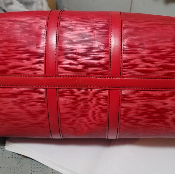 Louis Vuitton Keep All Red Epi 50 - Picture 9 of 12